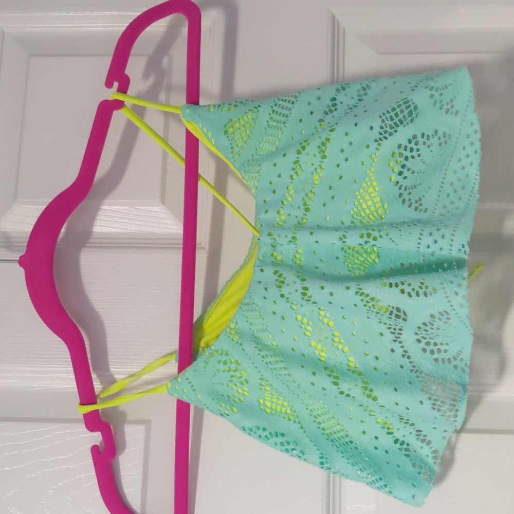 Swimsuit Pieces Bundle Size Medium Floral Paisley Neon - Picture 9 of 9